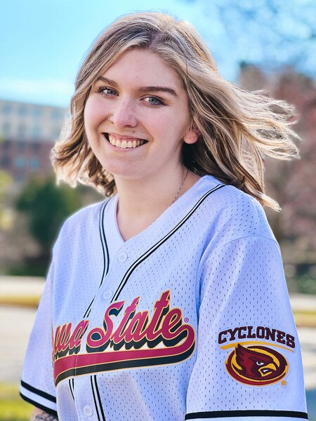 Pro Standard Iowa State White Mesh Baseball Shirt